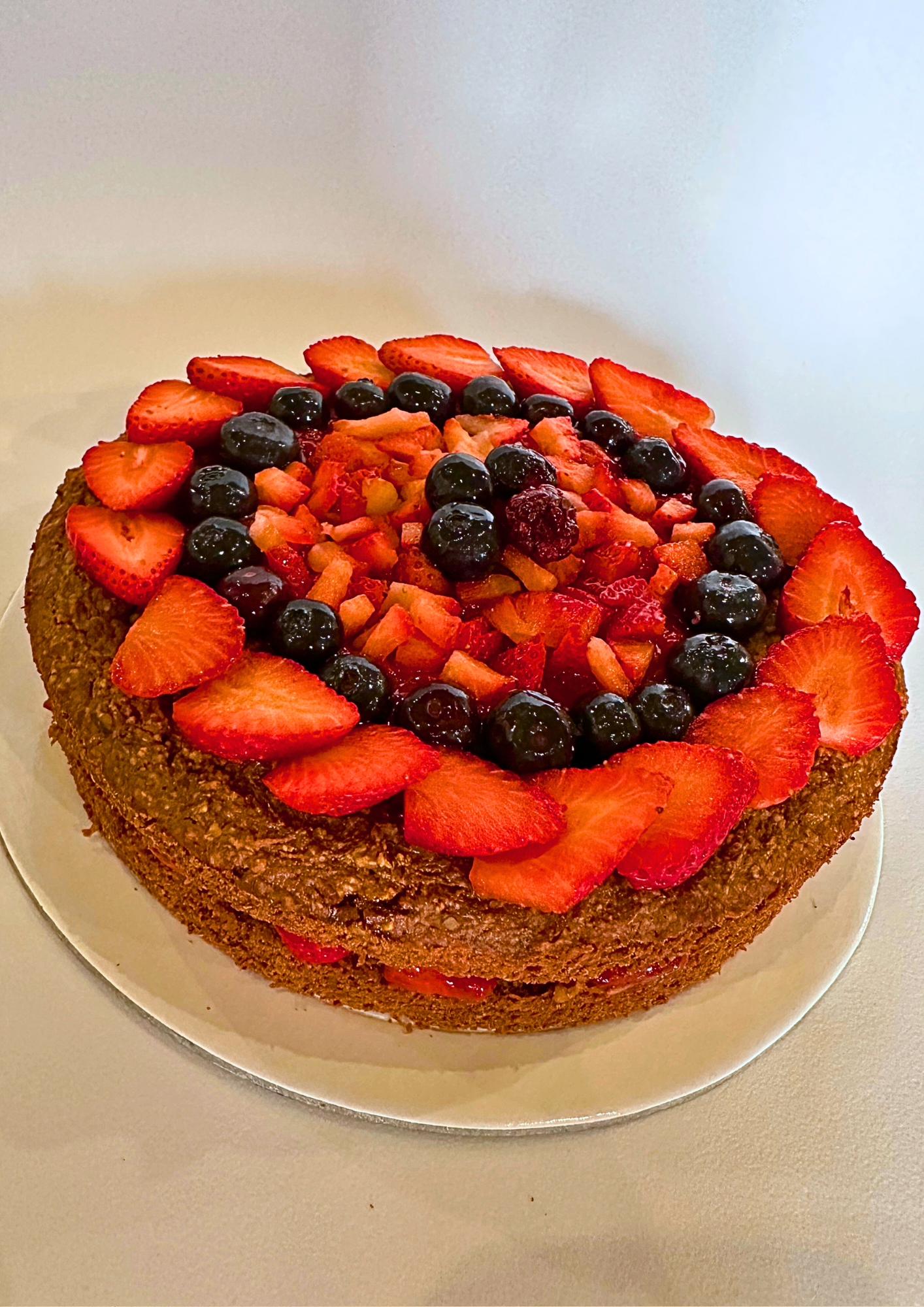 Torta Keto de Frutas