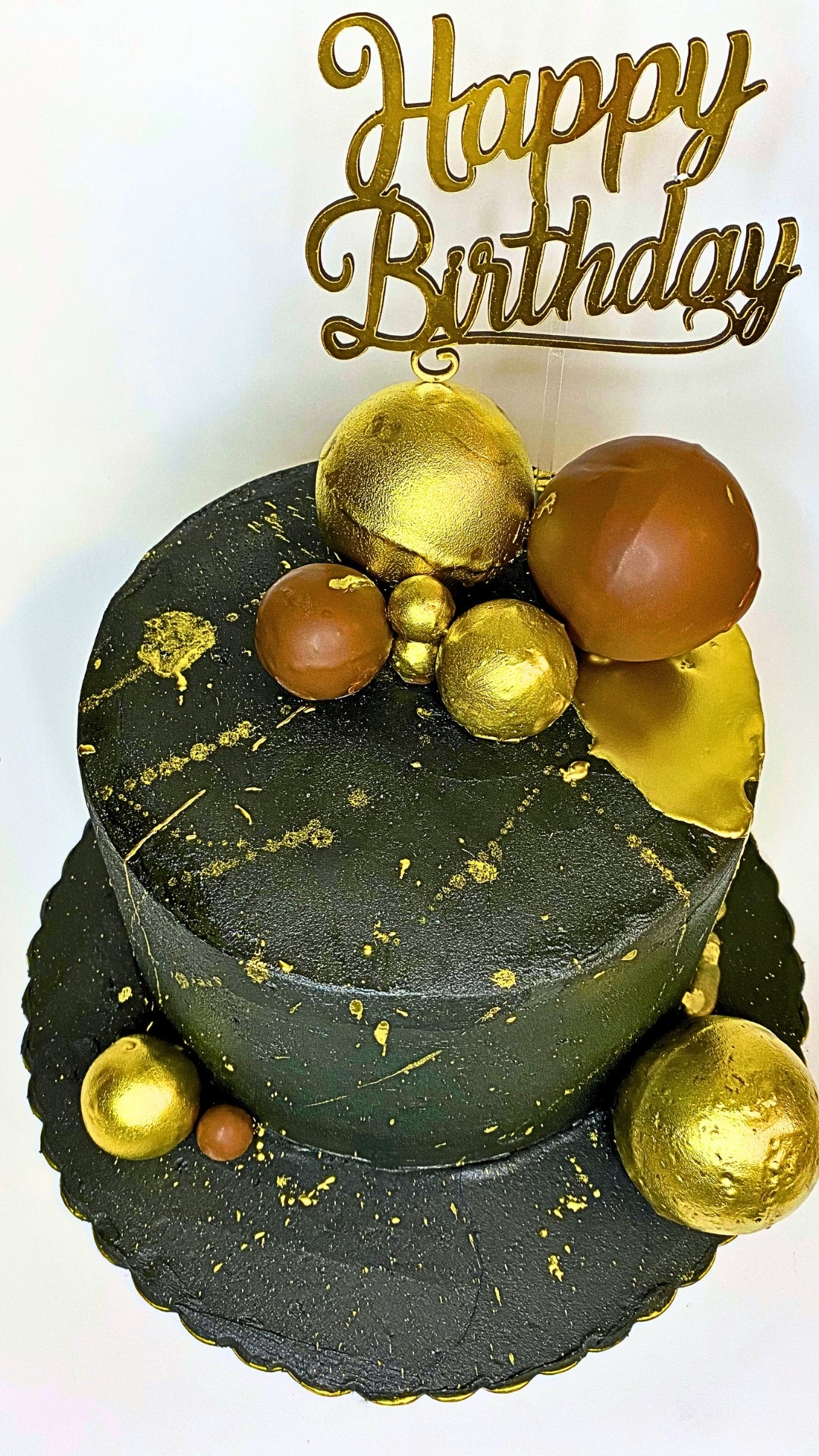 Torta Happy Birthday Black